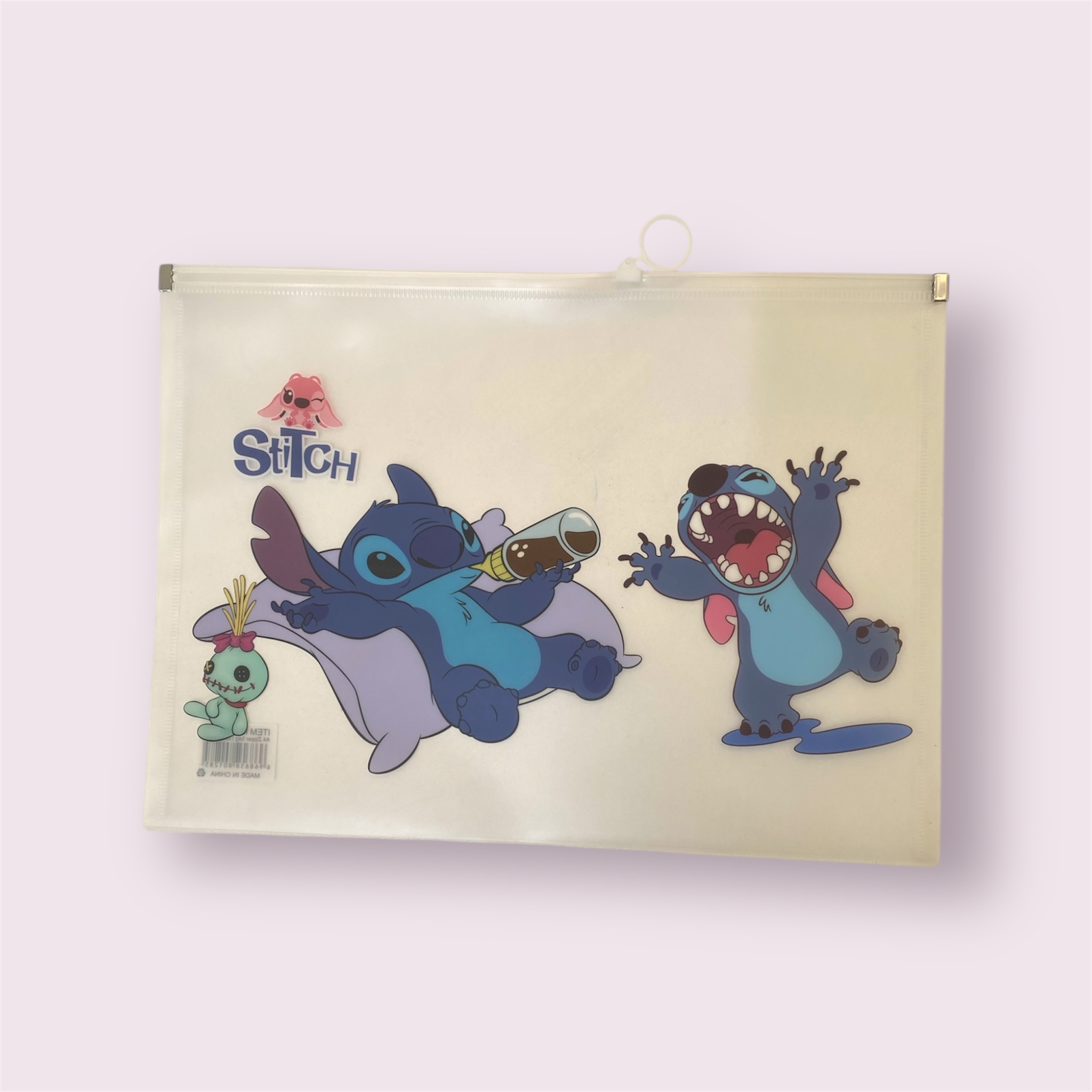 "Stitch" Zipper File