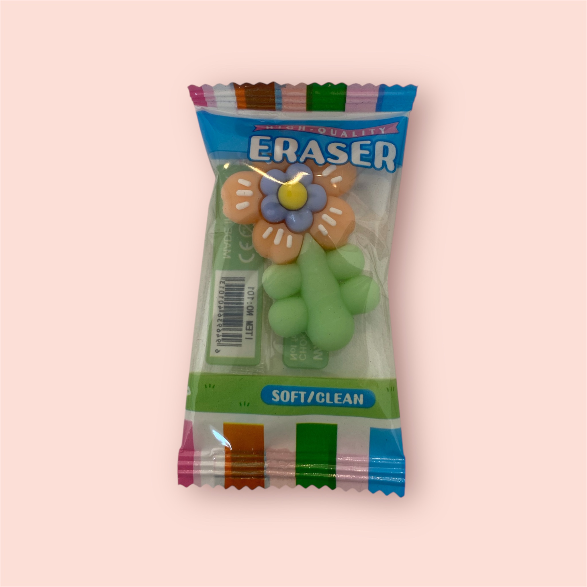 Orange Flower Big Eraser
