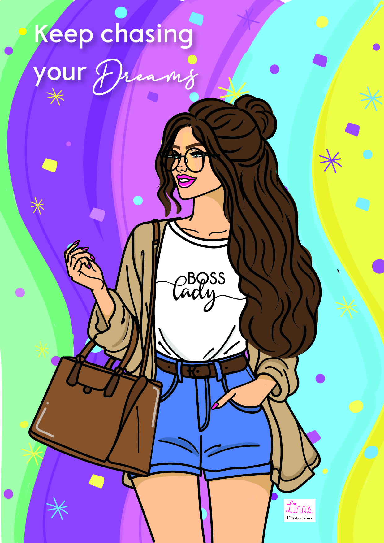 "Keep Chasing Your Dream" Digital Art