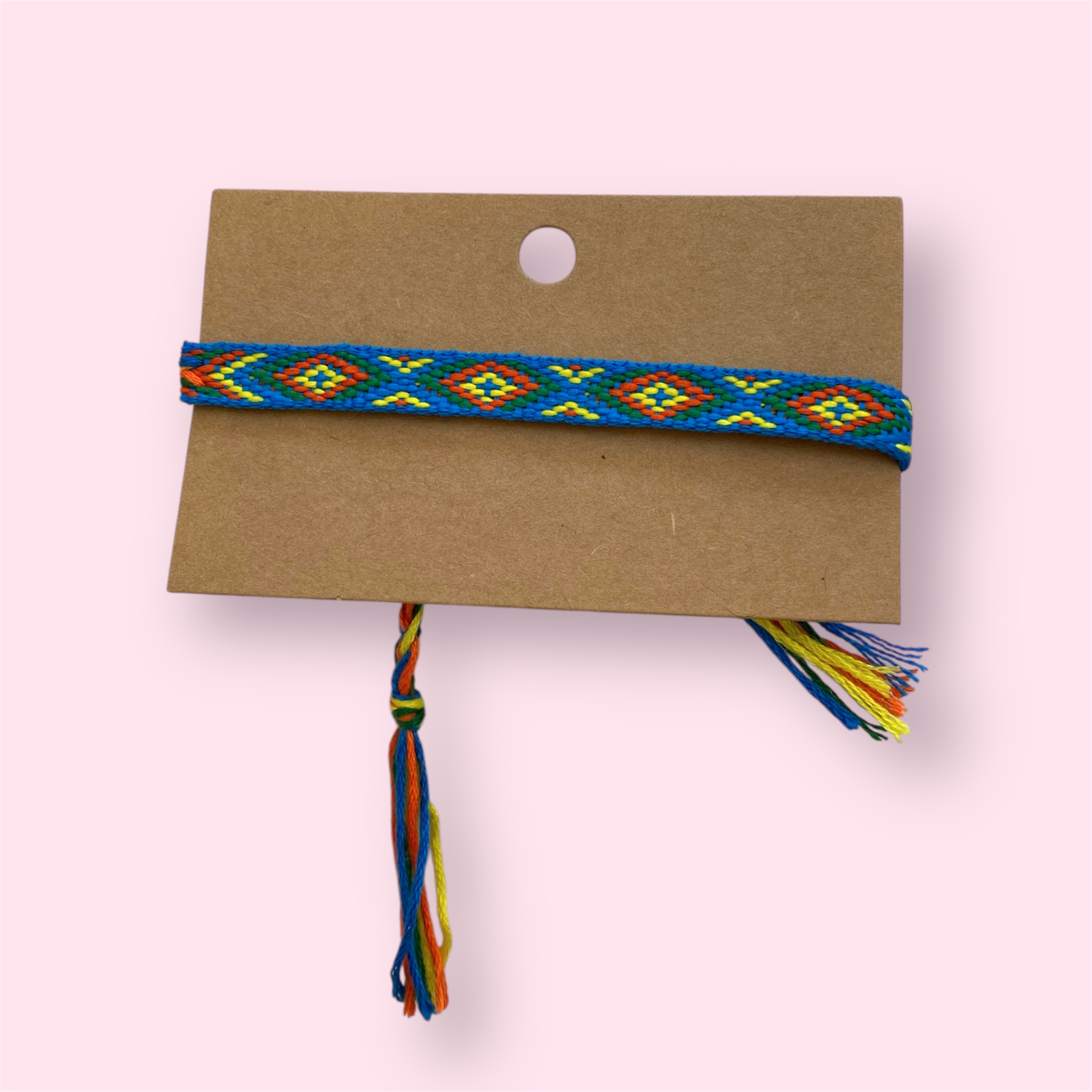 Blue Knitted Bracelet