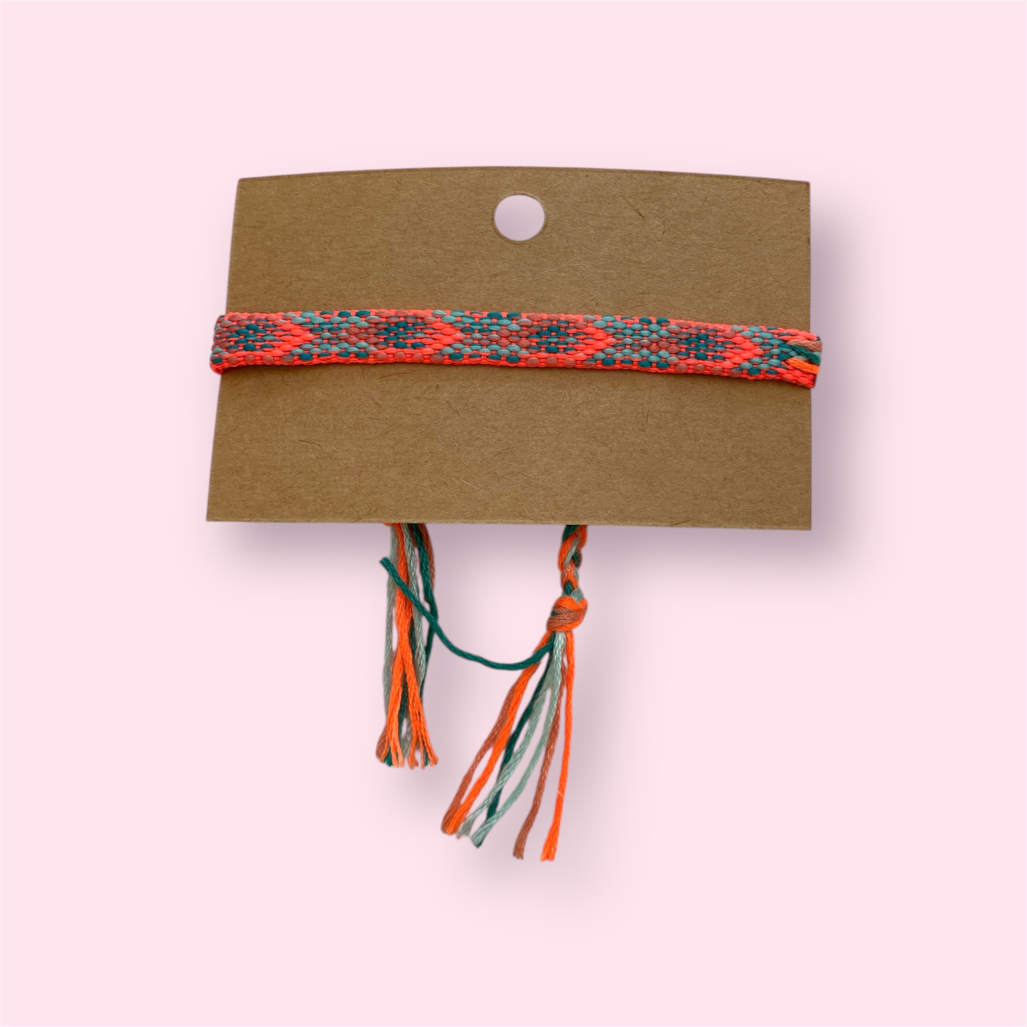 Orange Knitted Bracelet