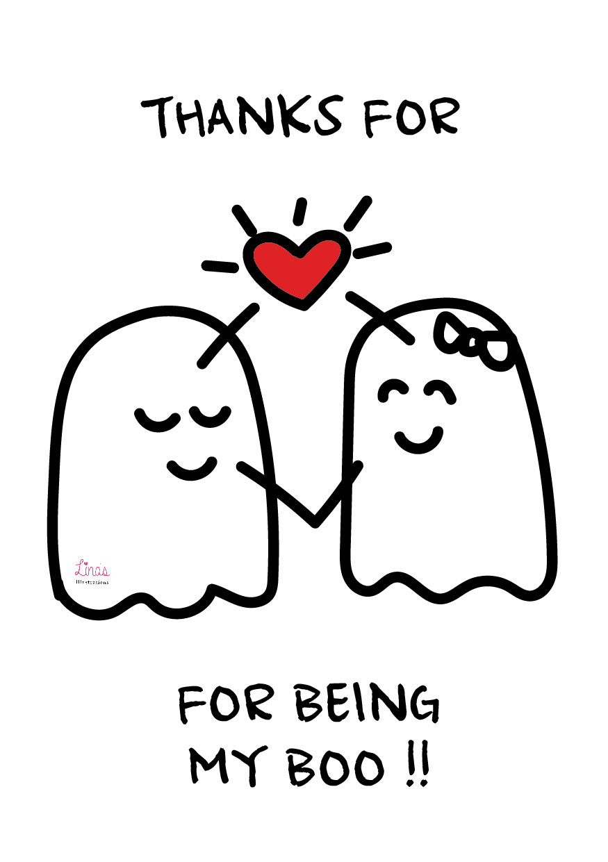 "Thanks for being my Boo!" Card