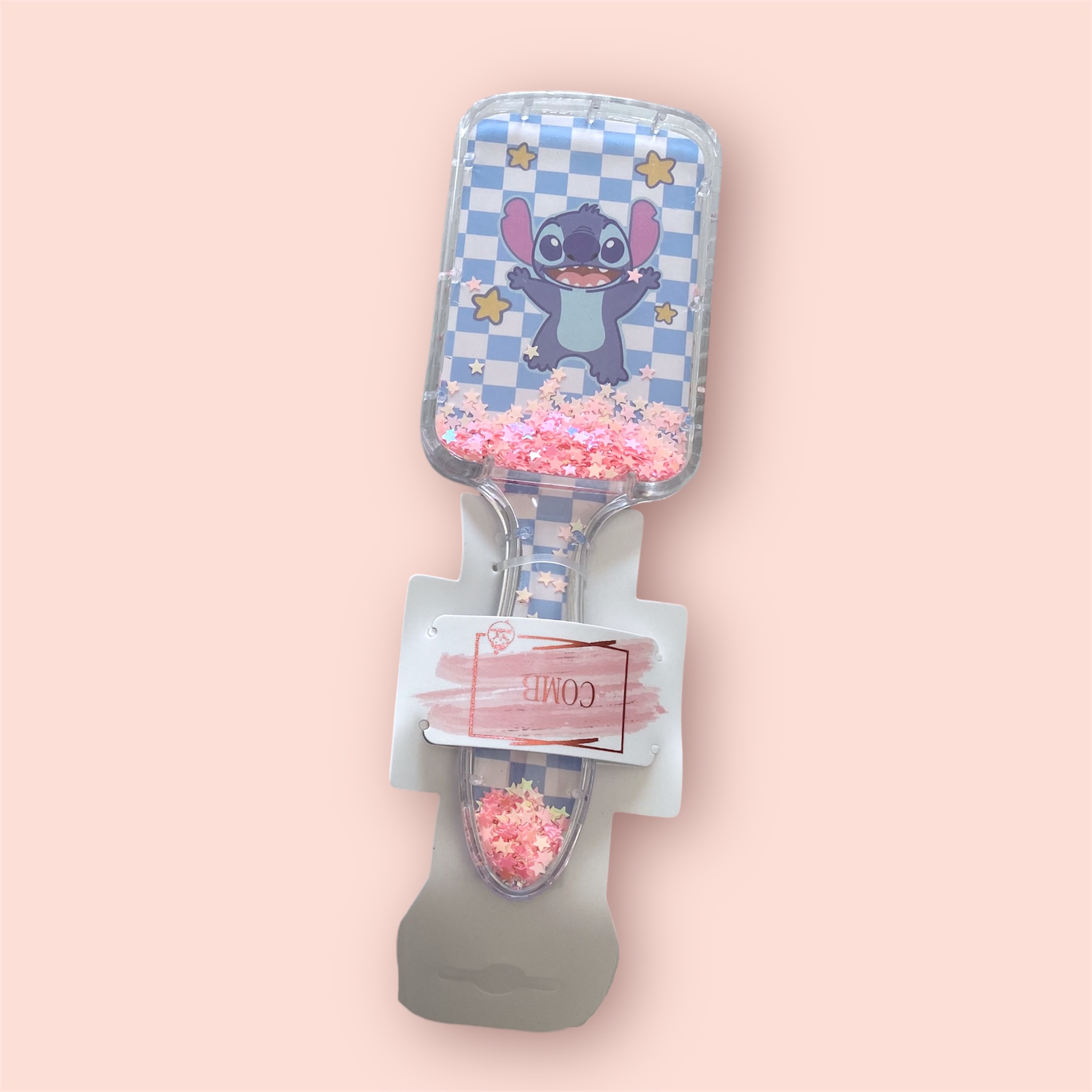 Stitch Pink & Blue Hairbrush