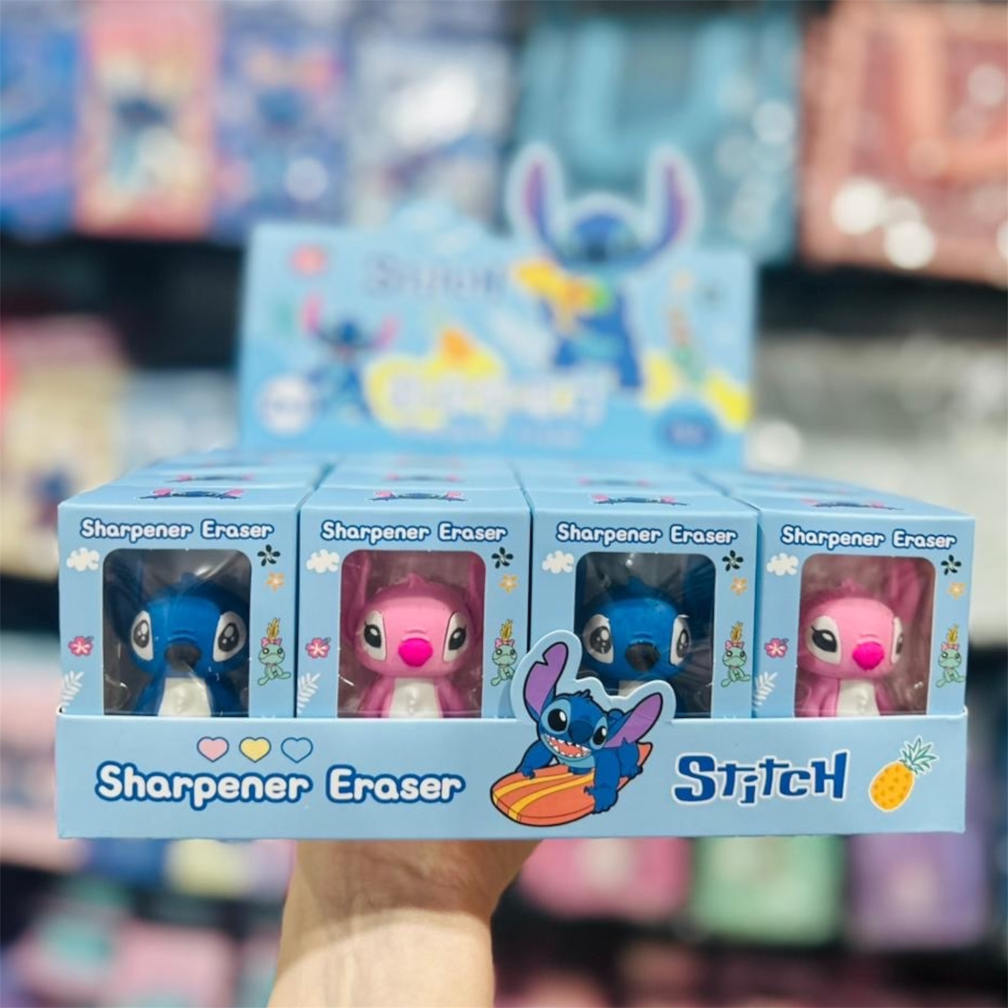 Lilo Pink Sharpener & Eraser