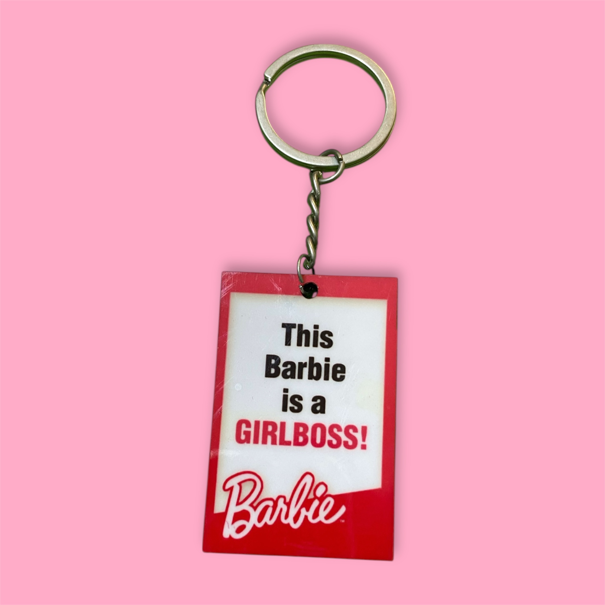 "Barbie Girl Boss" Keychain