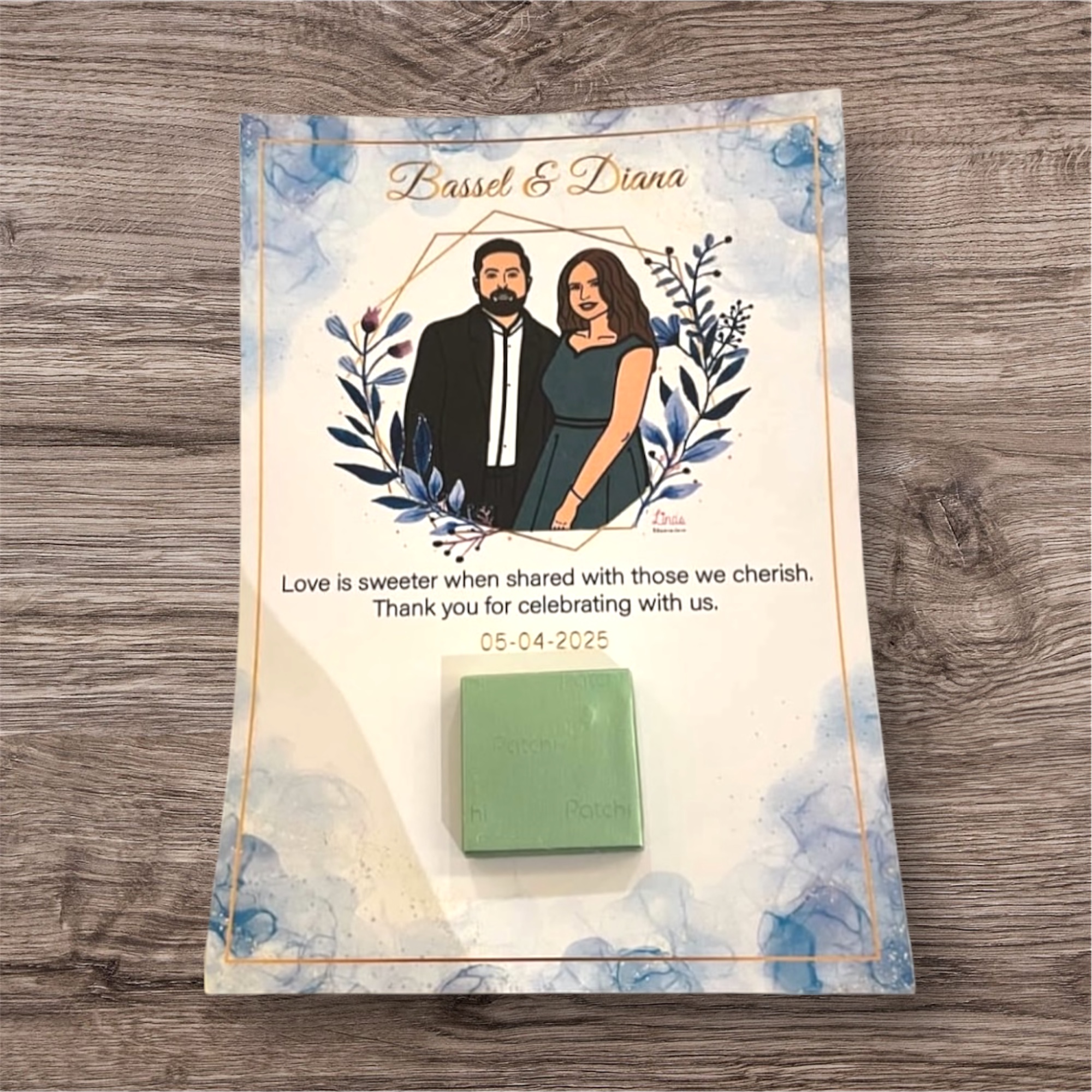 Wedding Thank You Table Card