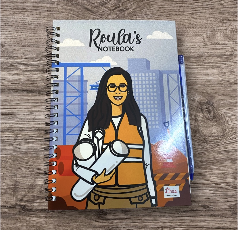 "Engineer" Theme Personalized Notebook