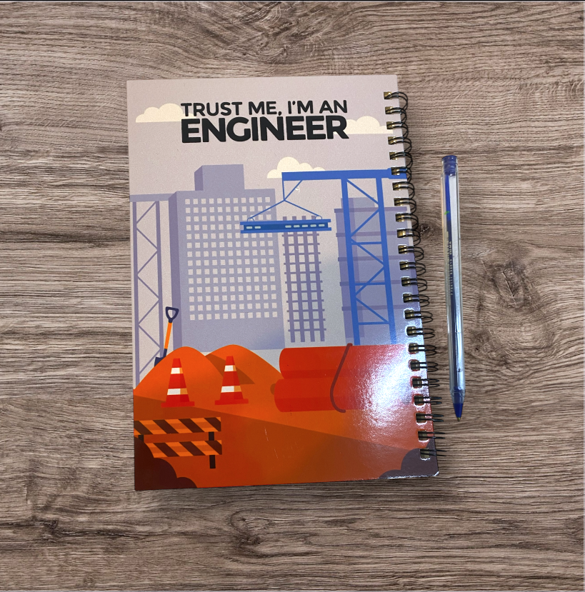 "Engineer" Theme Personalized Notebook