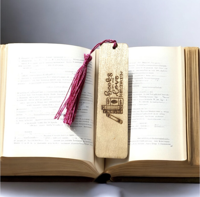"Books are my love language" Bookmark