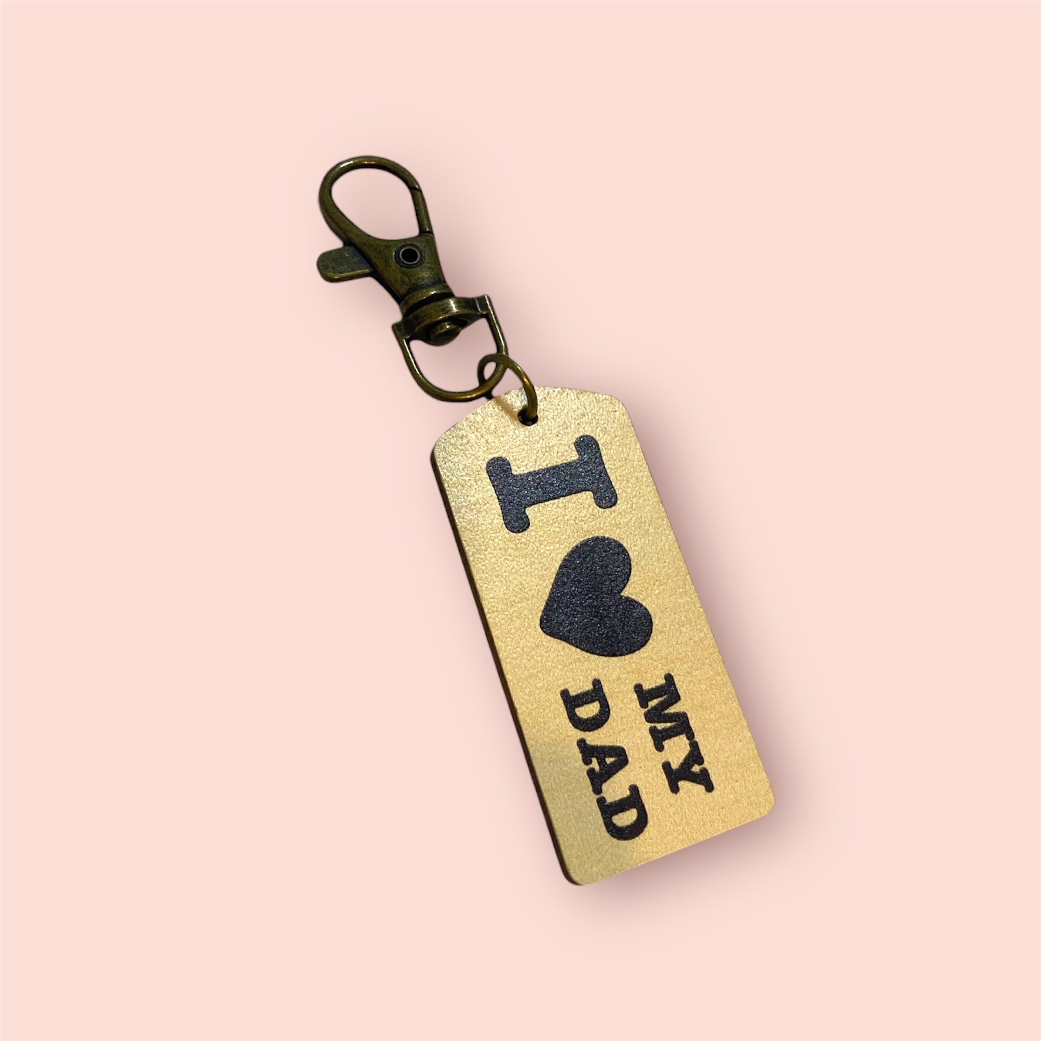 "I Love My Dad" Keychain