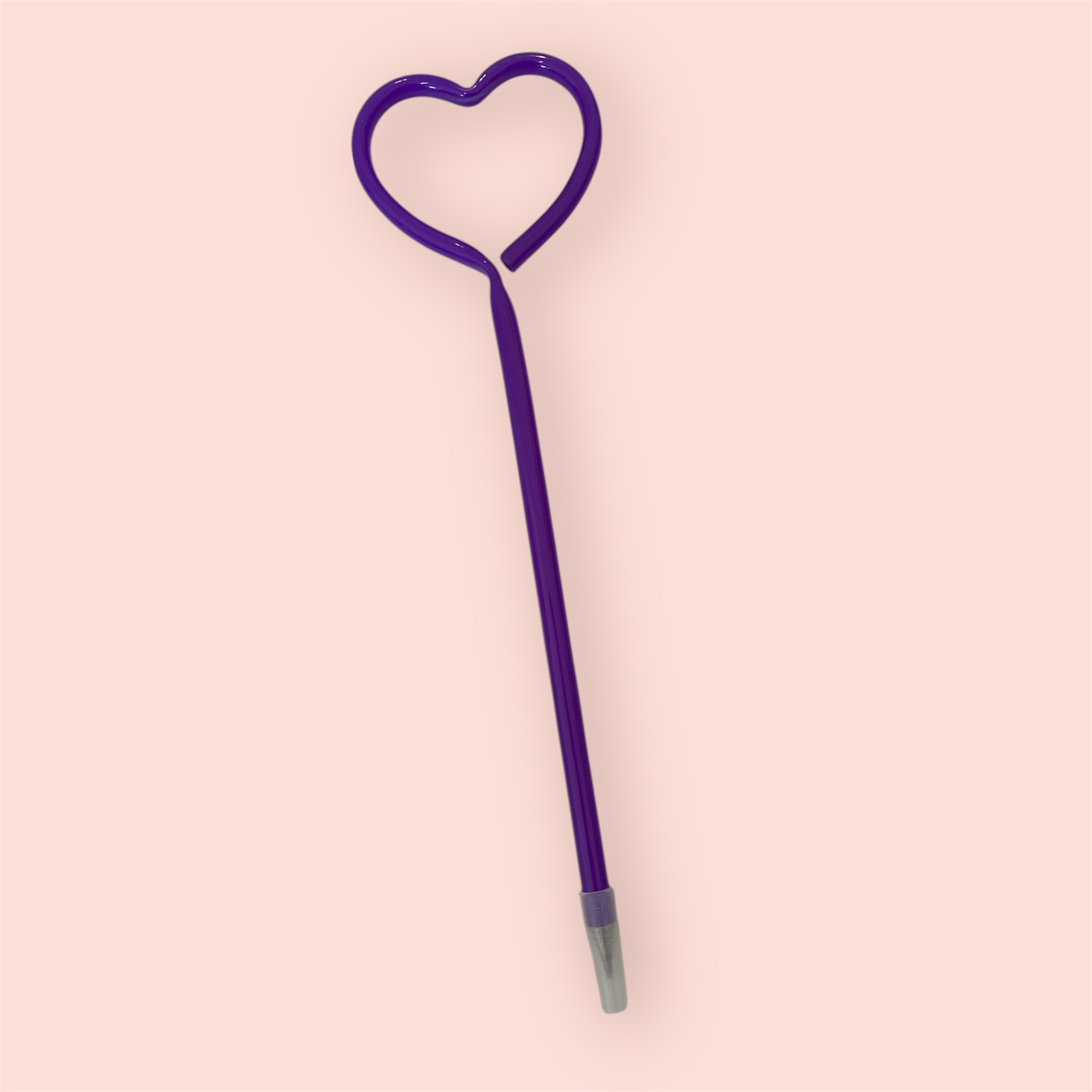 Purple Heart Shape Pen